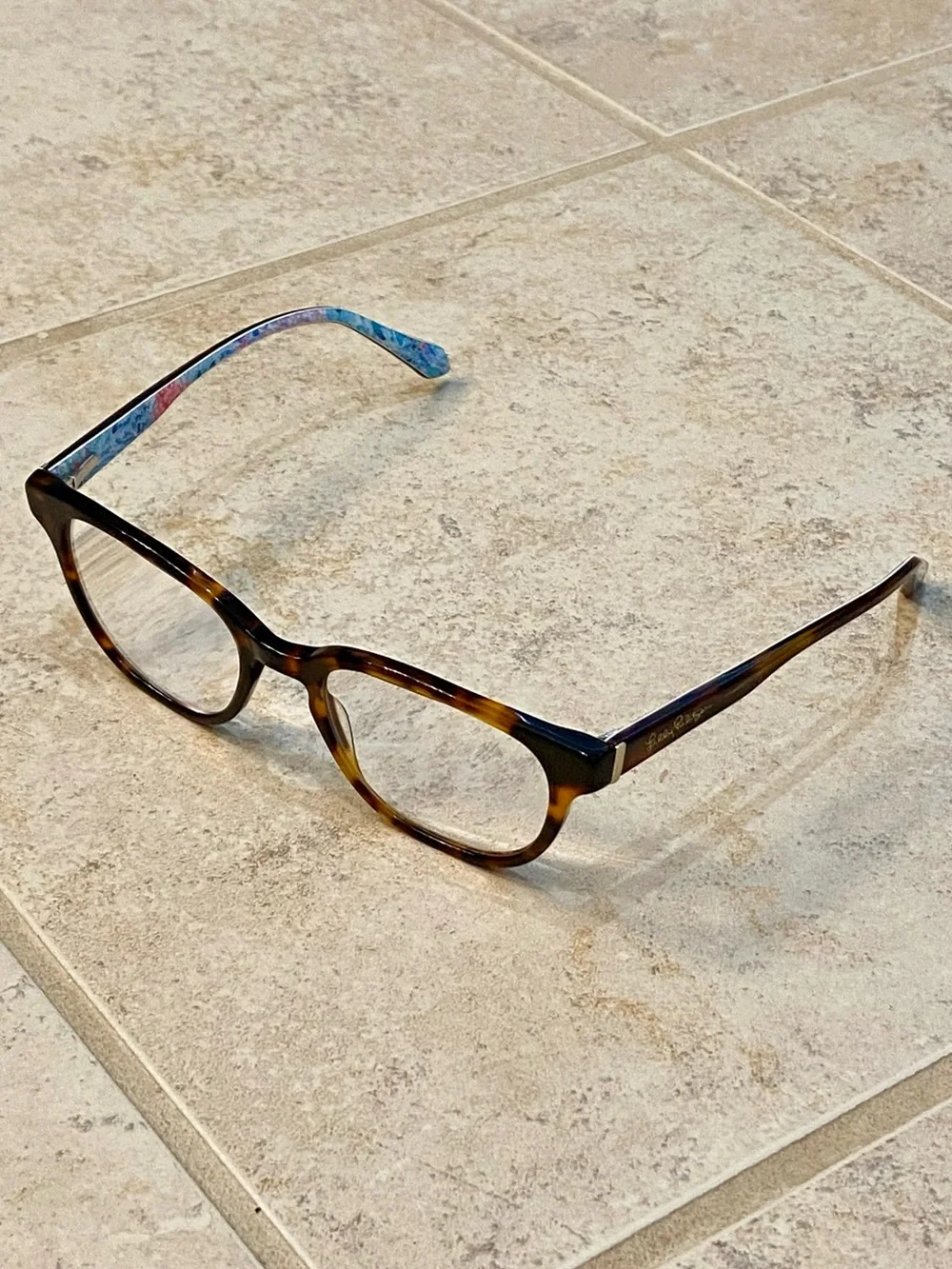Lilly Pulitzer Sandbar Reading Glasses 2.50 Reader Dark Tortoise